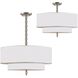 Luxo 5 Light 26 inch Satin Nickel Chandelier Ceiling Light