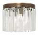 Ashton 3 Light 11 inch Hand Painted Palacial Bronze Flush Mount Ceiling Light