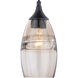 Milano LED 4.75 inch Oil Rubbed Bronze Mini Pendant Ceiling Light