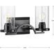 Lassiter 2 Light 16 inch Matte Black Bath Vanity Wall Light