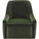 Tasa Upholstery: Dark Green; Base: Green Swivel Chair