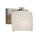 Limoges Wall Sconce Wall Light in Brushed Nickel, Waves, Incandescent