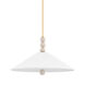 Alexis 2 Light 22 inch Aged Brass Pendant Ceiling Light