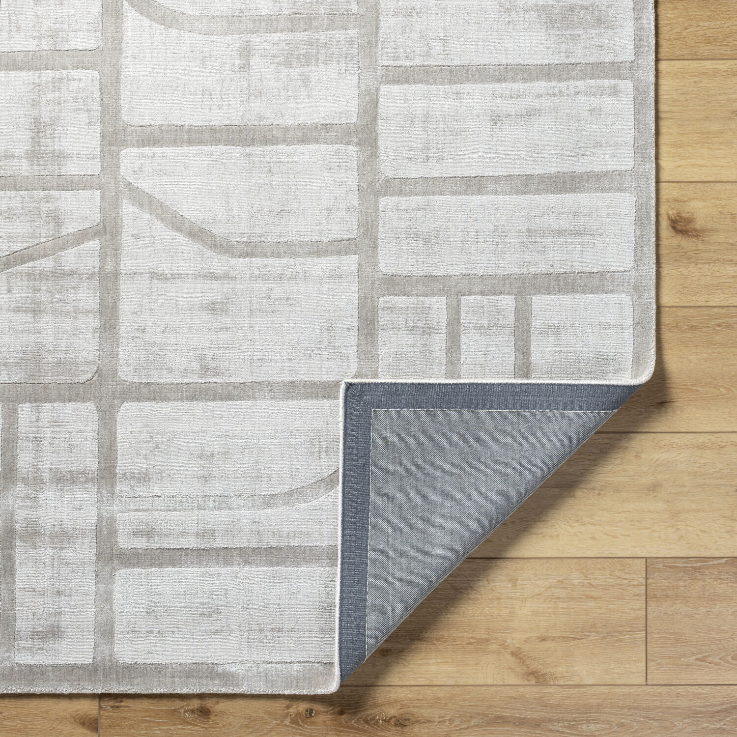 Pier 90 X 60 inch Light Silver / Slate / Silver Handmade Rug in 5 x 8