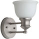 Light Rail 1 Light 6 inch Brushed Satin Nickel Wall Sconce Wall Light, Jeremiah