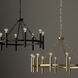 Winton 8 Light 28 inch Matte Black Chandelier Ceiling Light