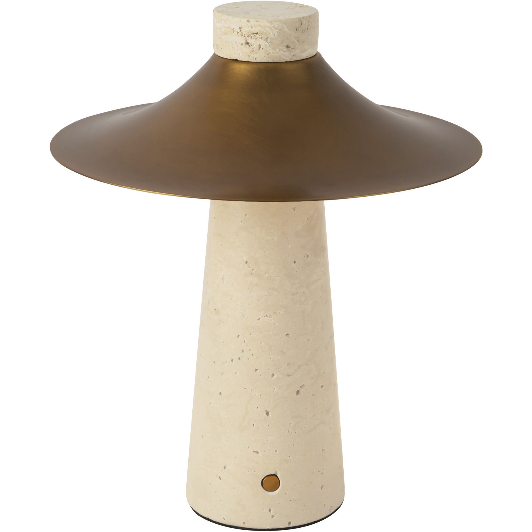 Hagen 12 inch 3 watt Vintage Brass Table Lamp Portable Light