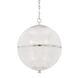 Sphere No. 3 1 Light 18.25 inch Polished Nickel Pendant Ceiling Light, Large