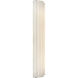 Chapman & Myers Madden LED 4.25 inch Alabaster and Polished Nickel ADA Fluted Linear Sconce Wall Light
