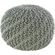 Malmo 14 inch Seafoam Pouf, Round