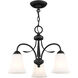 Ridgedale 3 Light 18 inch Black Convertible Dinette Chandelier/Ceiling Mount Ceiling Light