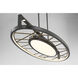 Tribeca LED 44 inch Smoked Iron And Soft Brass Island Light Ceiling Light