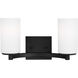 Hettinger LED 13.5 inch Midnight Black Wall Bath Fixture Wall Light