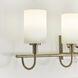 Oak Moore 4 Light 33.88 inch Brushed Nickel Bath Vanity Wall Light