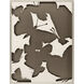 Monochrome Flutter Brown and Metallic Framed Art, The Studio
