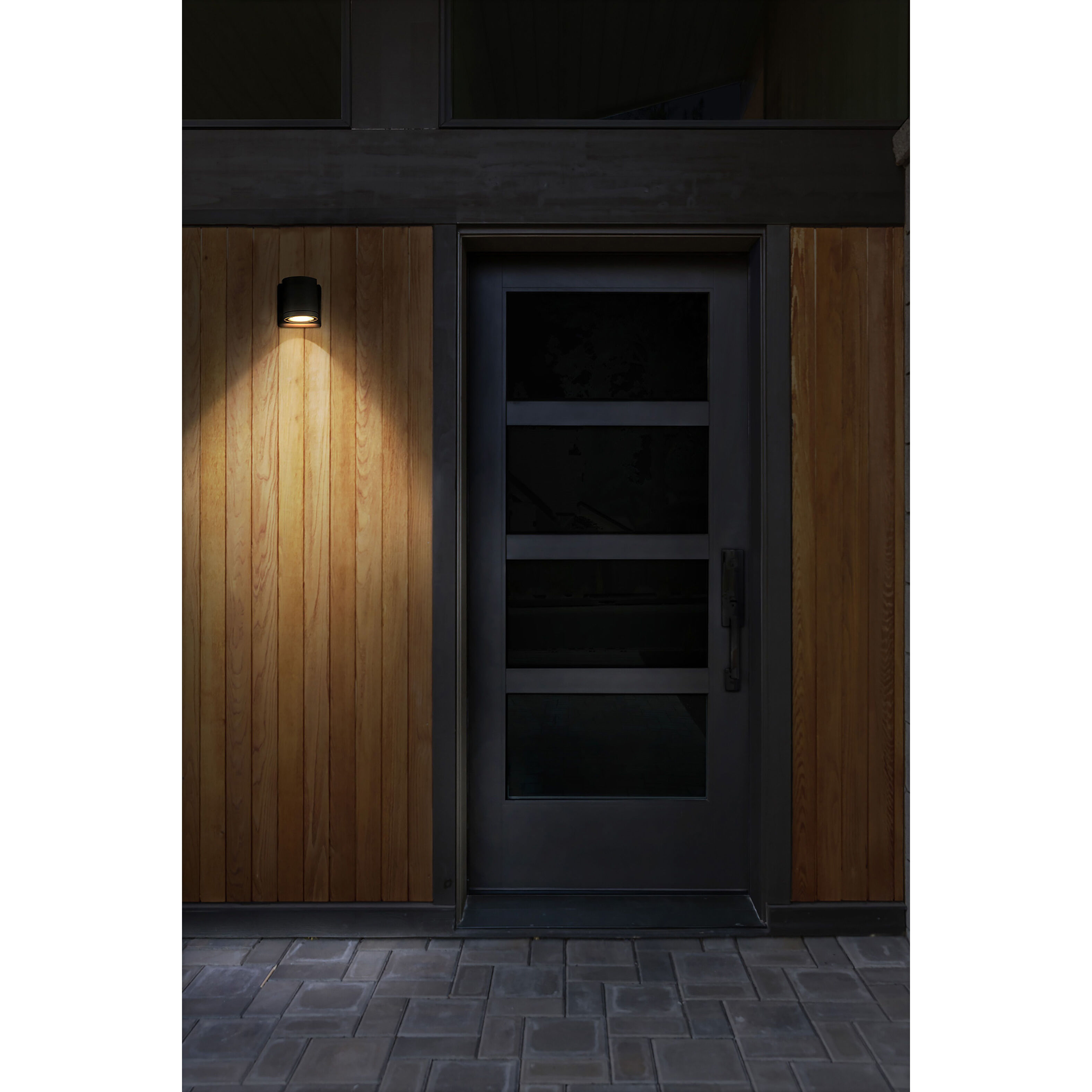 Outdoor Cylinder 1 Light 5.8 inch Silver LED Wall Sconce Wall Light