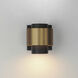 Reveal Outdoor LED 5.25 inch Black with Gold Outdoor Wall Mount