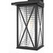 Jada 1 Light 15 inch Black Outdoor Wall Sconce