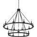 Middleton 15 Light 45 inch Matte Black Chandelier Ceiling Light, Essentials