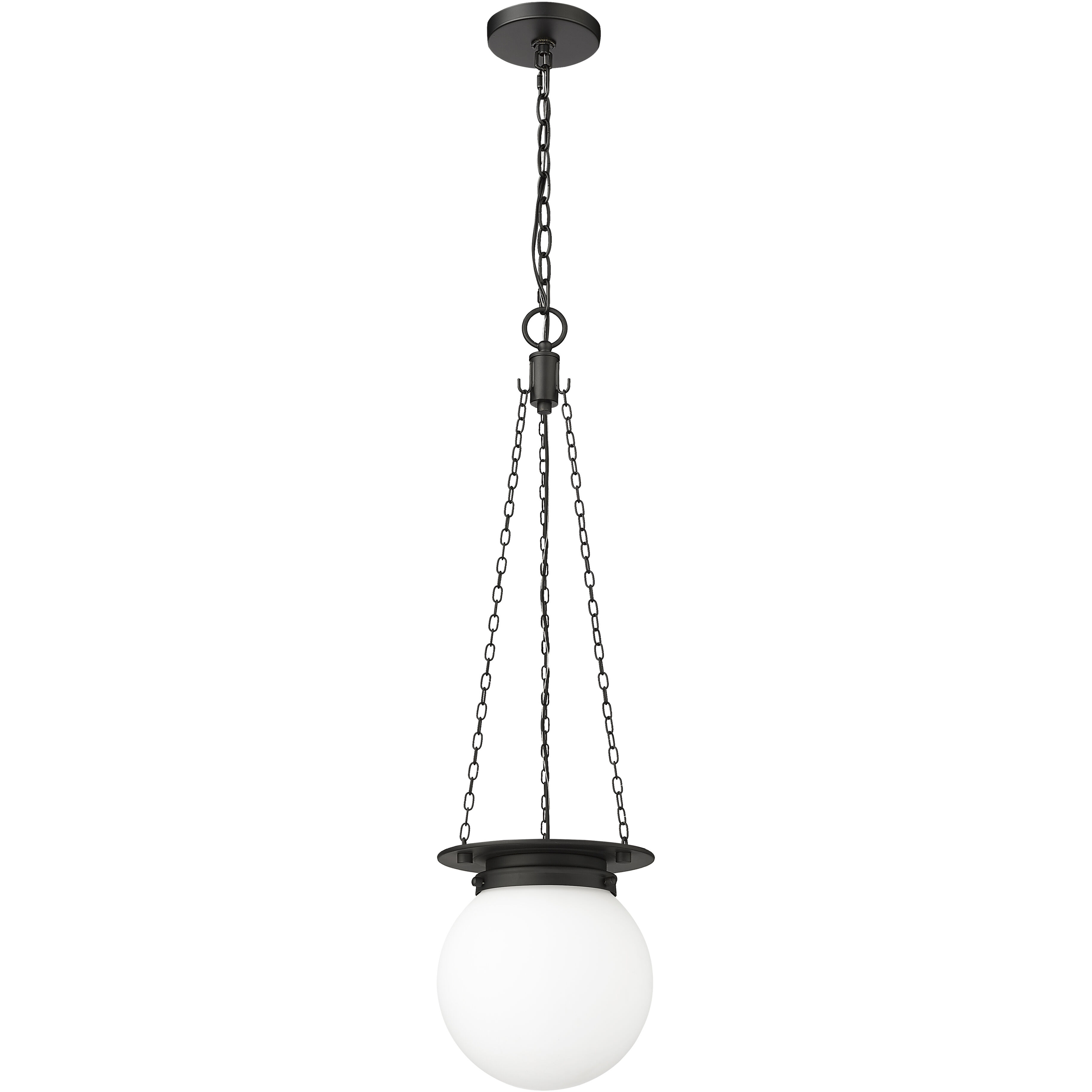 Calhoun 1 Light 9 inch Matte black Pendant Ceiling Light