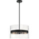 Midnight LA 6 Light 16 inch Matte Black Pendant Ceiling Light