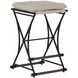 Frederick 26.5 inch Aged Black / Soft Chamois / Cerused Oak Bar Counter Stool