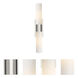 Empire 2 Light 24.75 inch Satin Nickel Bath Vanity Light Wall Light in Matte White Glass