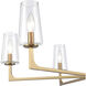 Fitzroy 6 Light 34 inch Lacquered Brass Chandelier Ceiling Light