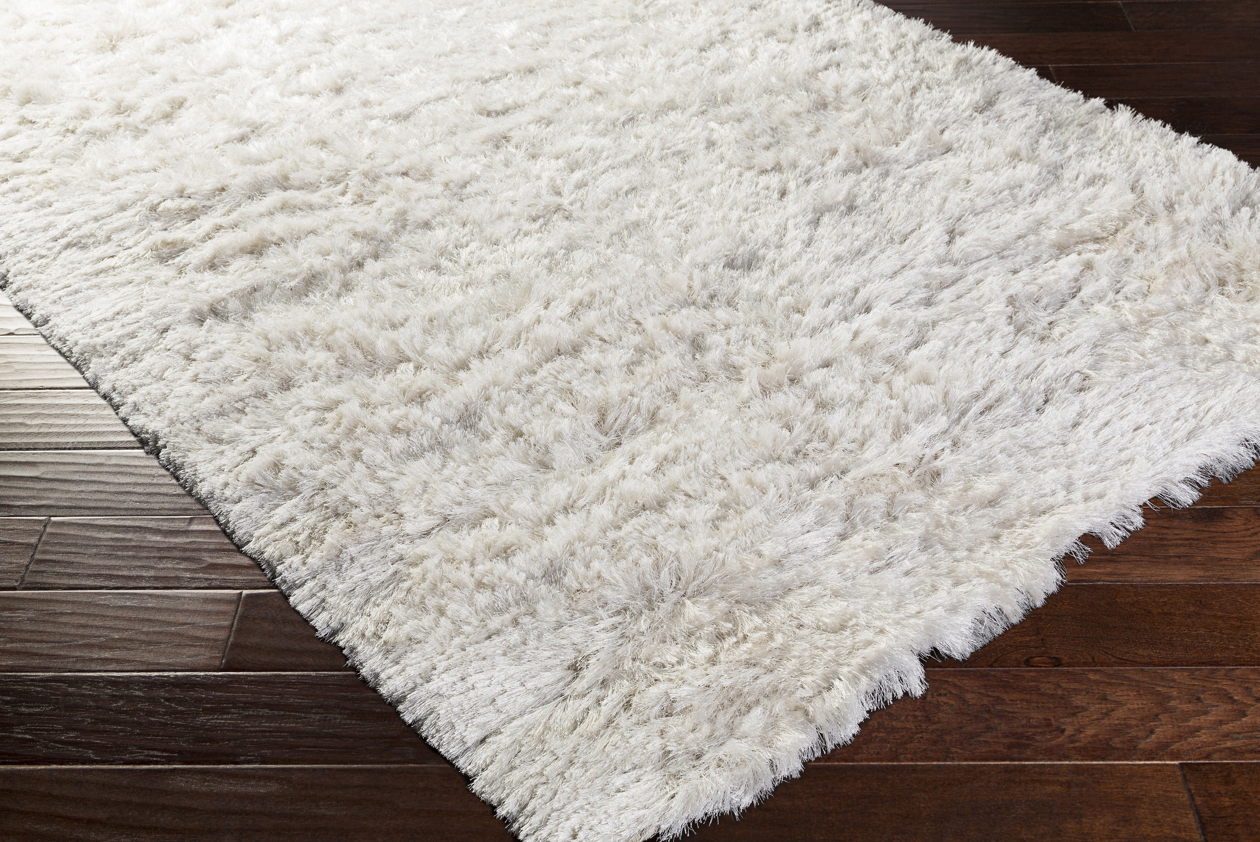Whisper 108 X 72 inch Cream Handmade Rug in 6 x 9, Rectangle