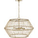 Wren 4 Light 24.25 inch Matte Brass Pendant Ceiling Light