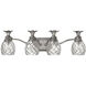 Plantation 4 Light 29 inch Polished Antique Nickel Vanity Light Wall Light