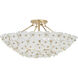 Coastlyn 4 Light 22.5 inch Legacy Brass Semi Flush Ceiling Light