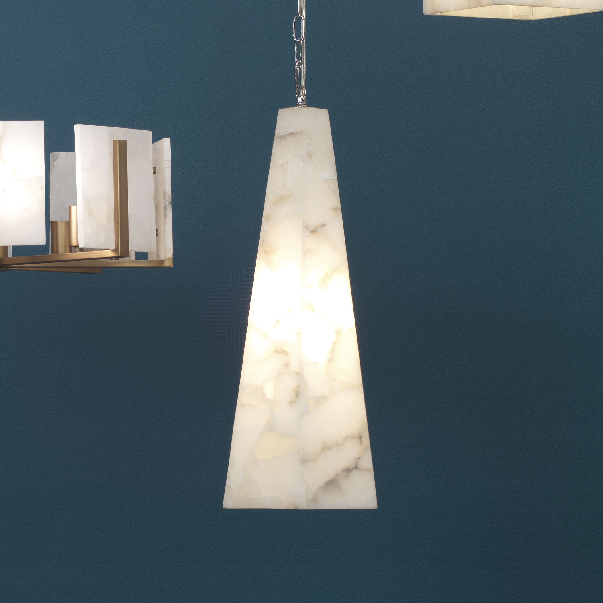 Borealis 1 Light 10 inch Alabaster Pendant Ceiling Light, Hexagon