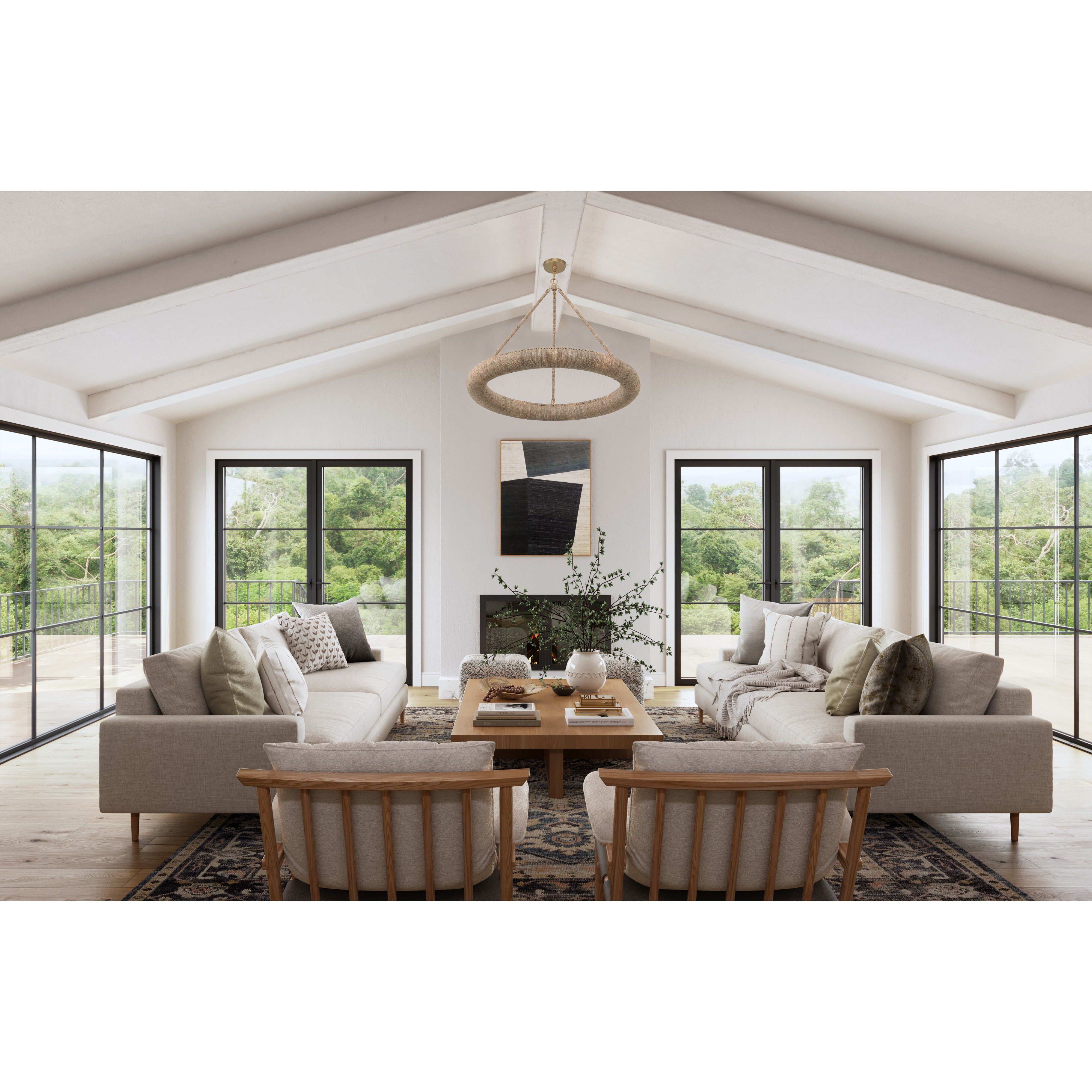 Oakley 1 Light 32 inch Soft Gold Chandelier Ceiling Light