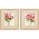 Casual Bouquet Red and Green and Rust Framed Art, Propac
