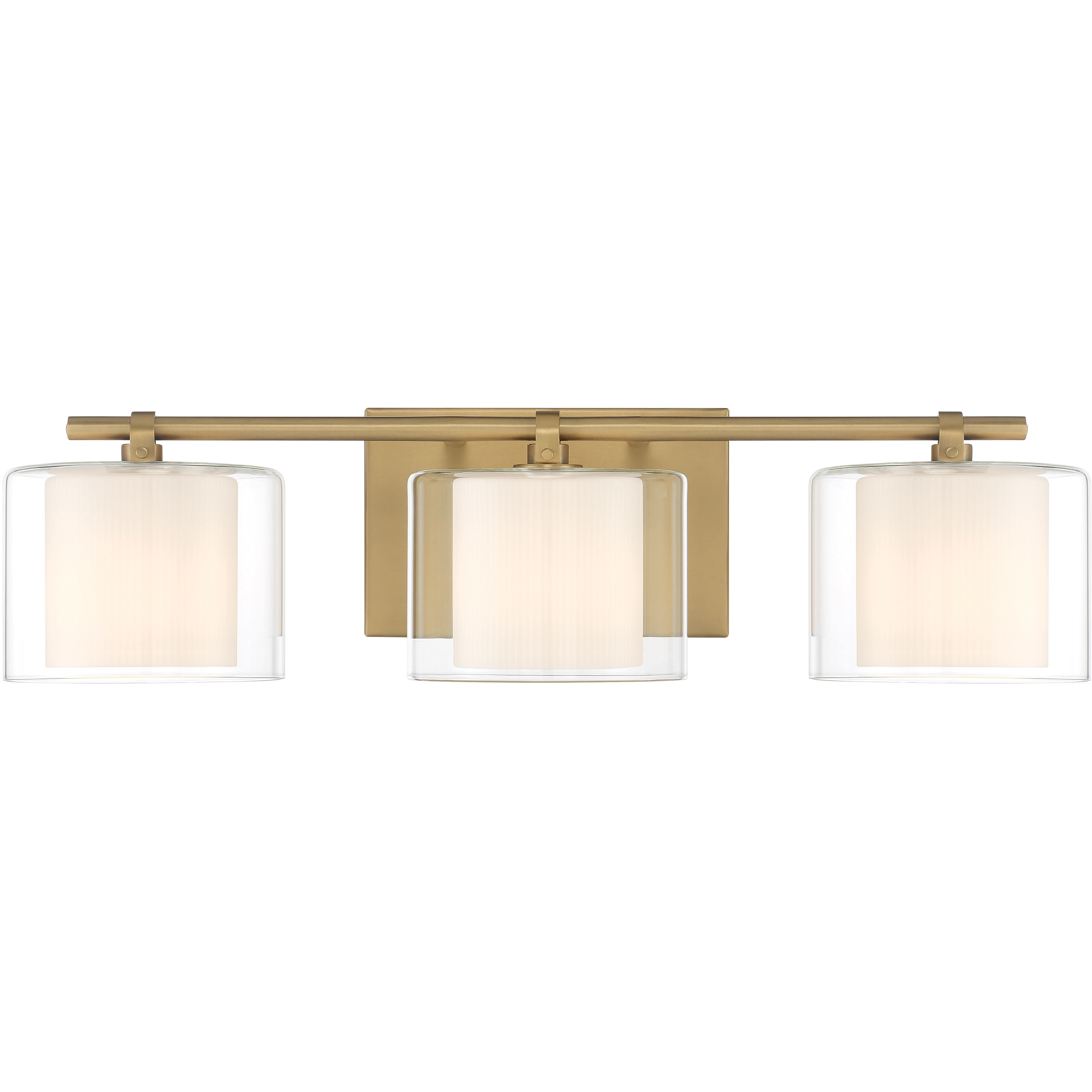 Seville 3 Light 22.75 inch Legacy Brass Vanity Wall Light