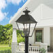 Wentworth 4 Light 28 inch Charcoal Outdoor Extra Post Top Lantern, Extra Large