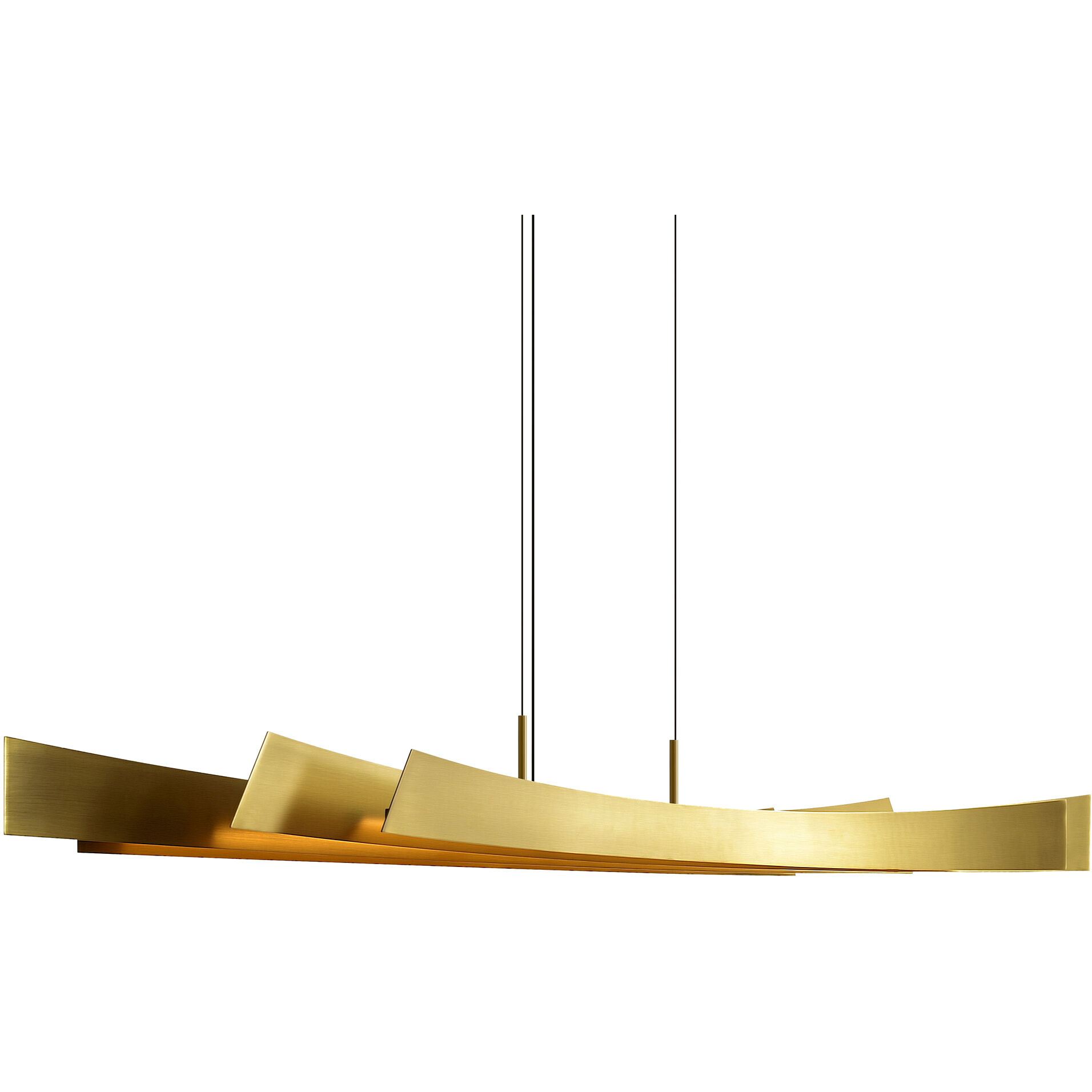 Candora LED 72 inch Brass Island/Pool Table Light Ceiling Light