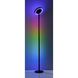 Luther 71.75 inch 13 watt Black RGB Color Changing Torchiere Portable Light, Simplee Adesso