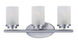 Corona 3 Light 19 inch Satin Nickel Bath Vanity Wall Light in Frosted