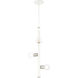 Bannister 3 Light 6 inch White Pendant Ceiling Light