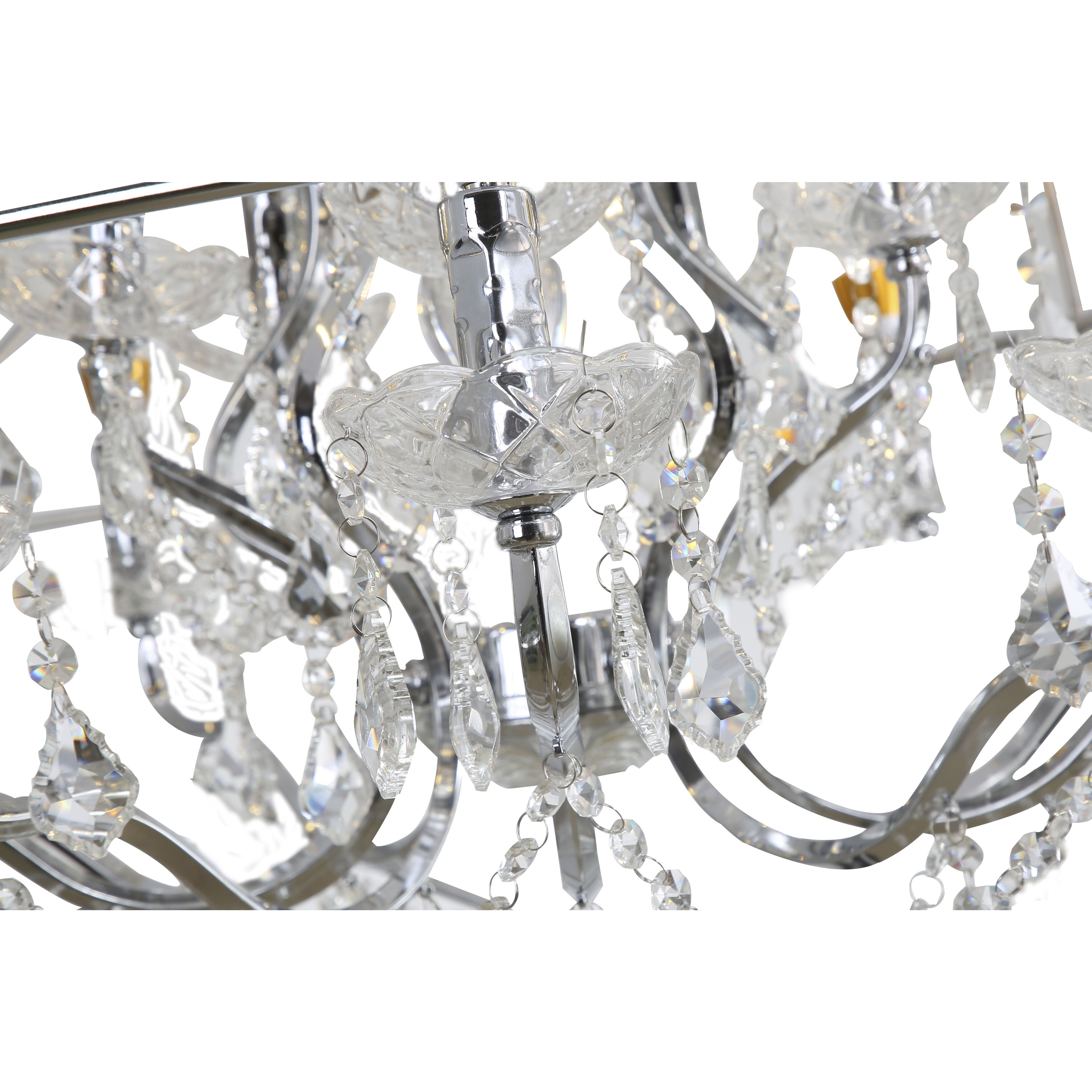 Canada 15 Light 36 inch Chrome Chandelier Ceiling Light