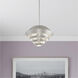Amsterdam 1 Light 18 inch Brushed Nickel Mini Pendant Ceiling Light