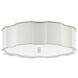 Wexford 3 Light 19.25 inch Snow White Flush Mount Ceiling Light