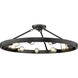 Castile 9 Light 32 inch Matte Black Semi-Flush Mount Ceiling Light