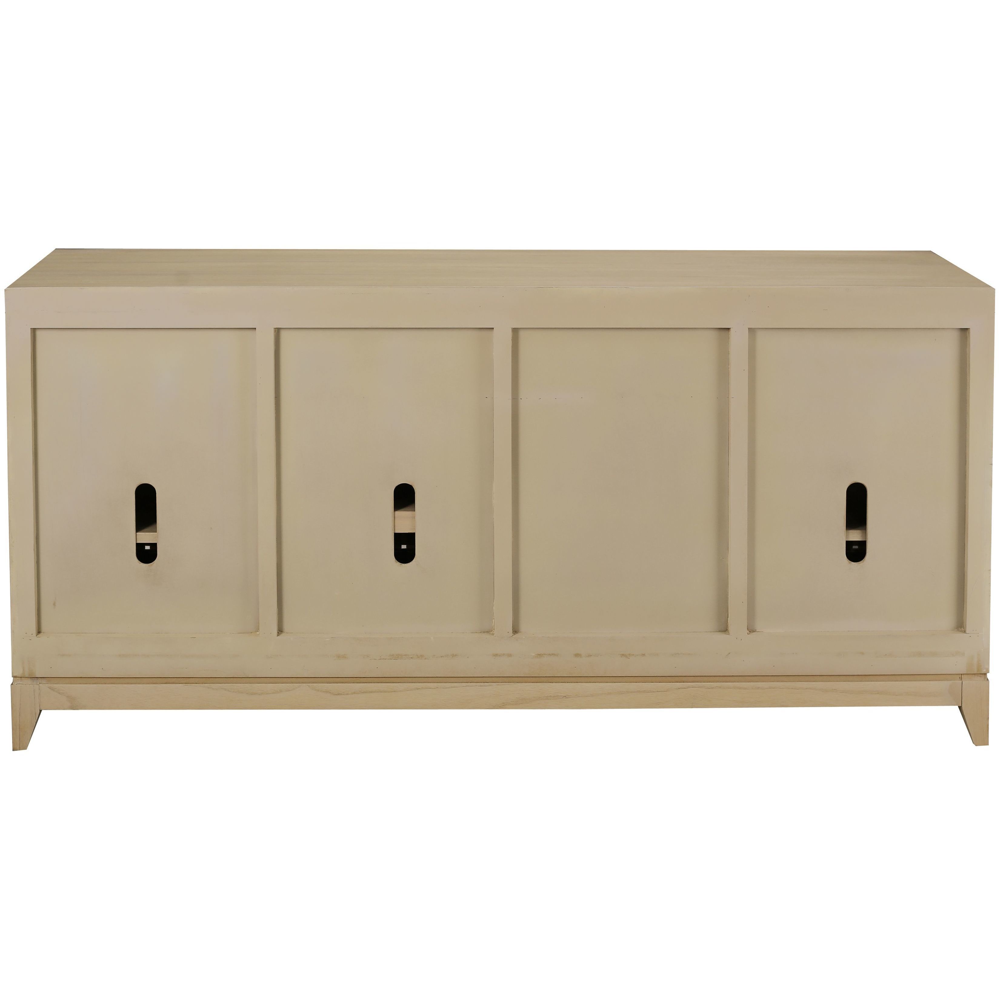 Sunset Harbor Sandy Cove with Beige and Black Credenza