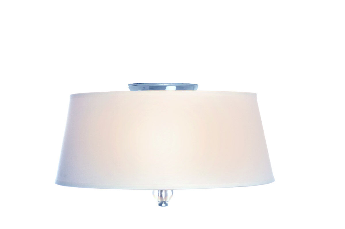 Rondo 3 Light 15 inch Polished Nickel Flush Mount Ceiling Light