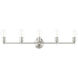 Lansdale 5 Light 34 inch Brushed Nickel Vanity Sconce Wall Light