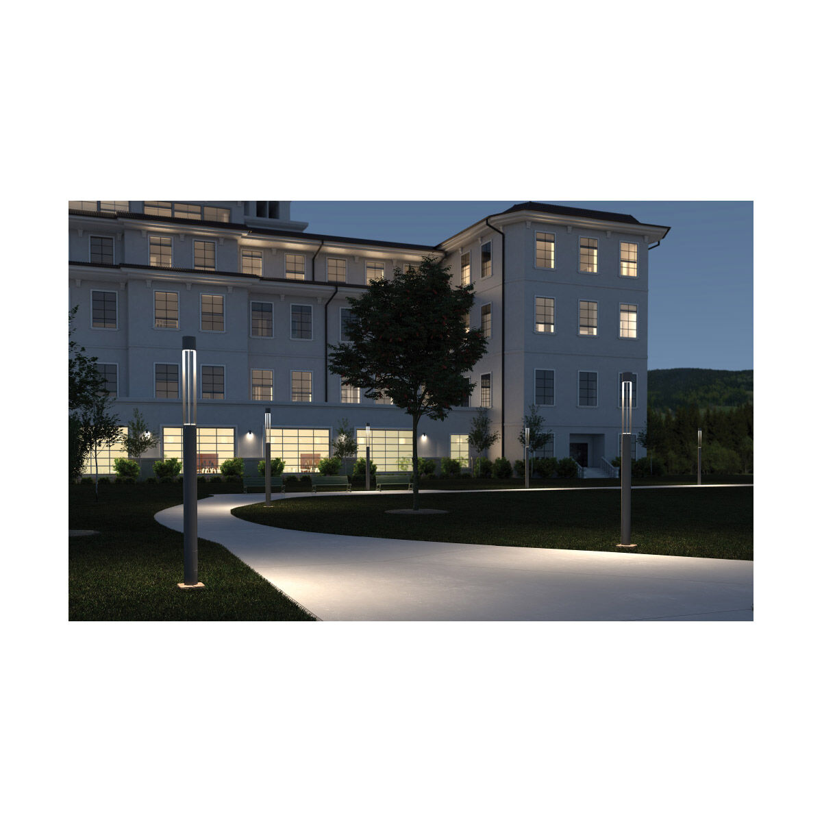 Sean Lavin Turbo 120 28.00 watt Charcoal Outdoor Light Column in 40 Degree, No Options, LED 80 CRI 3000K 28W, Integrated LED