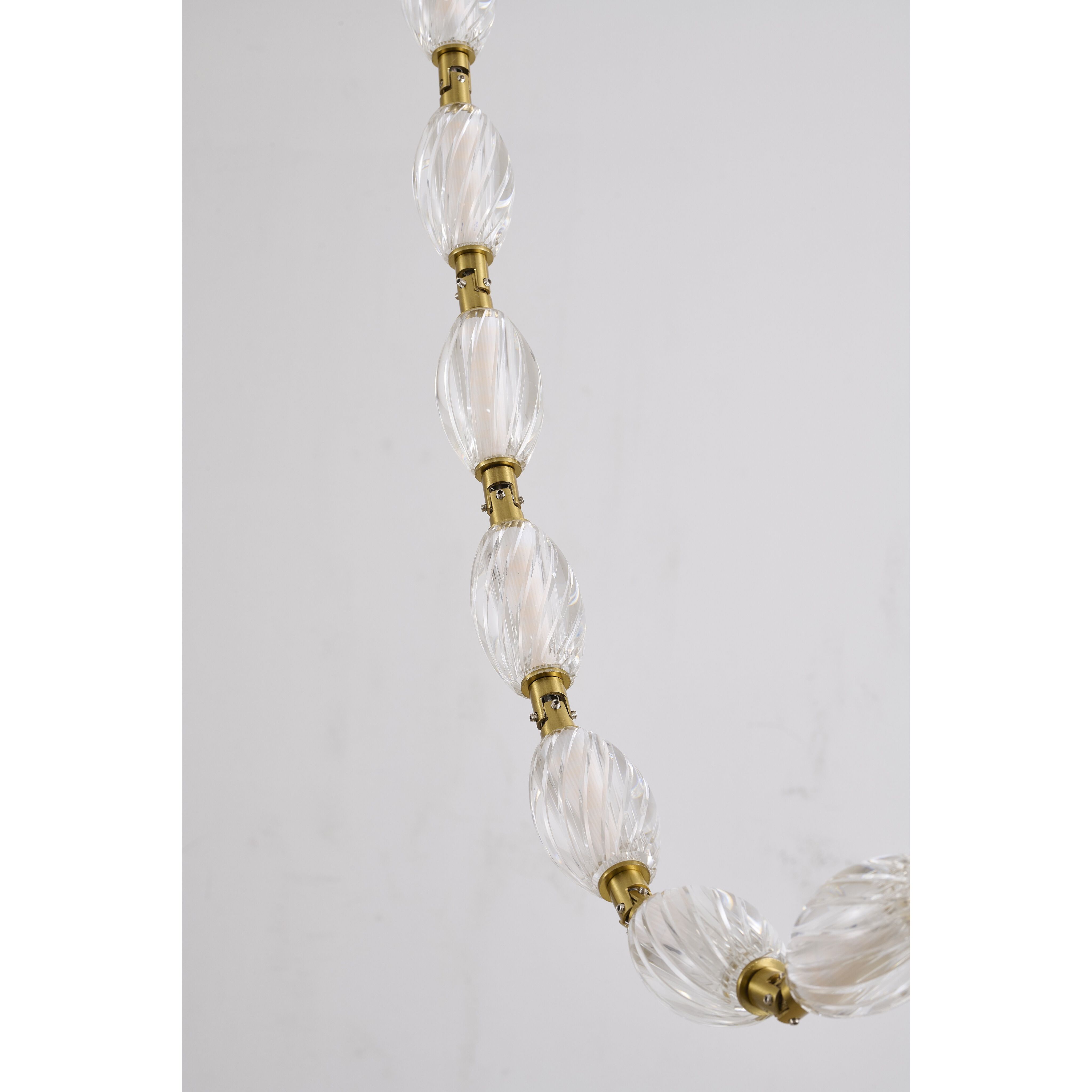 Canada LED 2 inch Brass Chandelier Ceiling Light